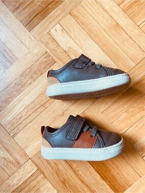Carter's Brown and Tan Toddler Sneakers
